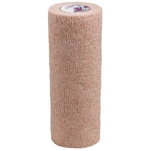 Cohesive Bandage 3M™ Coban™ LF Standard Compression Self-adherent Closure Tan NonSterile