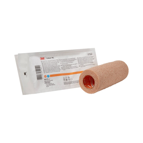 Cohesive Bandage 3M™ Coban™ LF Standard Compression Self-adherent Closure Tan Sterile