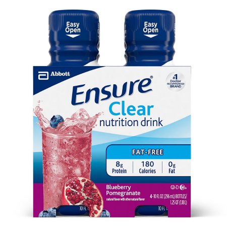 Oral Supplement Ensure® Clear Blueberry Pomegranate Flavor Liquid 10 oz. Bottle