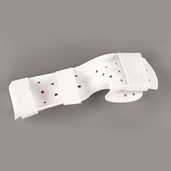 Functional-Position Hand Splint with Strapping Rolyan® Preformed / Perforated Thermoplastic Left Hand White Large 4-1/2 Inch and Up MCP Width