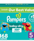 Pampers Baby Dry Diapers, Sizes 1-7