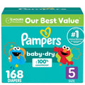 Pampers Baby Dry Diapers, Sizes 1-7