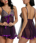 Women'S Sexy Lingerie Babydoll Sleepwear Underwear Lace Dress G-String Nightwear