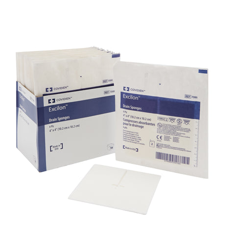 Drain Sponge Excilon™ Nonwoven 4 X 4 Inch Sterile
