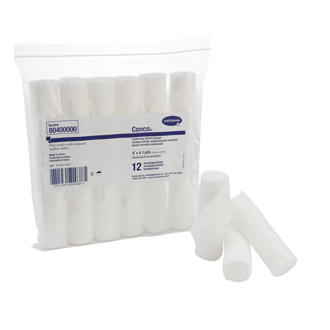 Conforming Bandage Conco® Woven Gauze 1-Ply  Roll Shape NonSterile