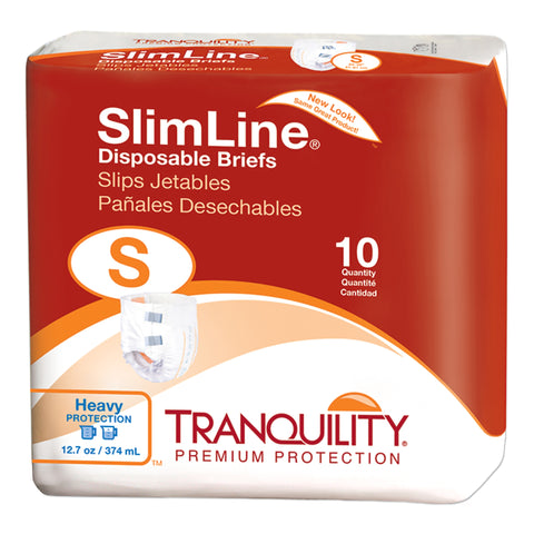 Incontinence Brief Tranquility® Slimline® Adult Small Unisex Disposable Heavy Absorbency #2120