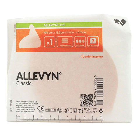 Smith & Nephew Foam Dressing Allevyn Heel 4-1/2 X 5-1/2 Inch Without Border Film Backing Nonadhesive Heel Sterile #66007630