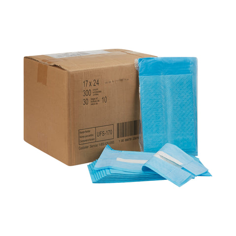 Disposable Underpad Attends® Care Dri-Sorb® 17 X 24 Inch Cellulose / Polymer Heavy Absorbency #UFS-170