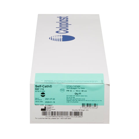 Coloplast Urethral Catheter Self-Cath® Straight Tip / Soft Uncoated PVC 12 Fr. 16 Inch #112