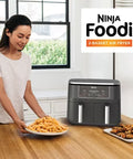 Ninja Foodi 6-In-1, 8 Quart 2-Basket Air Fryer with Dualzone Technology