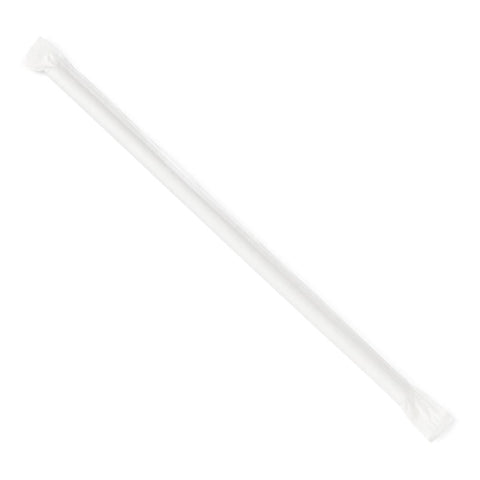 Flexible Drinking Straw Medline Industries 7-3/4 Inch Length White Individually Wrapped / Bulk Wrapped #NON02325