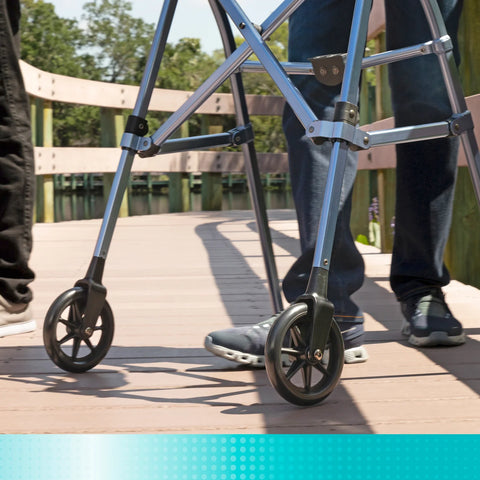 Stander Walker Non-Swivel Wheel Kit # 4305, 1 EACH