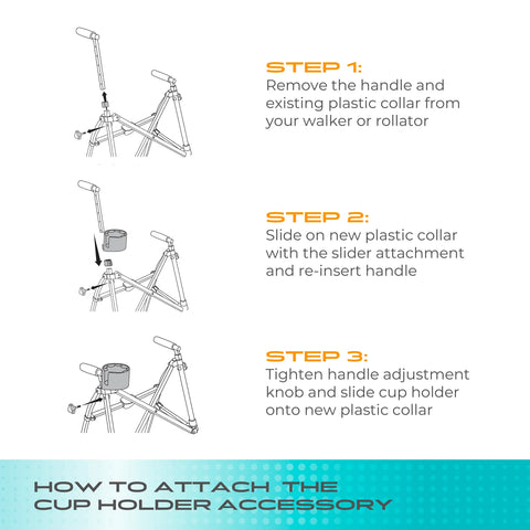 Stander Walker-Rollator Cup Holder # 4316, 1 EACH