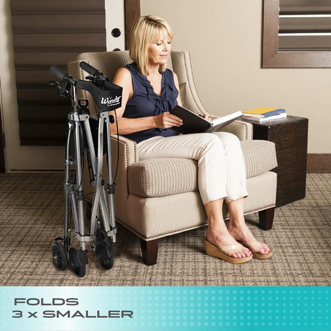 Stander Wonder Rollator #4350-BW, 1 EACH