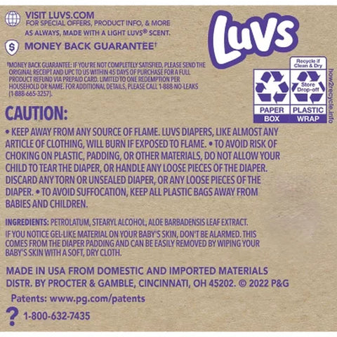 Luvs Pro Level Leak Protection Diapers, Sizes: 1-8