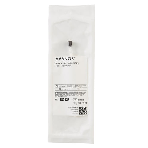 Spinal Needle AVANOS* Quincke Style 23 Gauge 5 Inch Length Sterile #183138