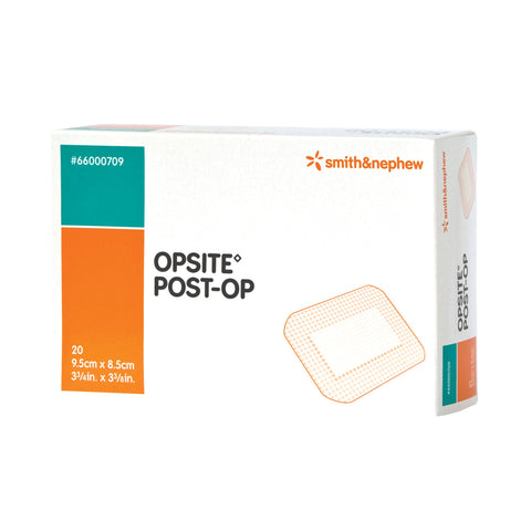 Transparent Film Dressing with Pad OpSite Post Op 3-3/8 X 3-3/4 Inch 3 Tab Delivery Rectangle Sterile #66000709