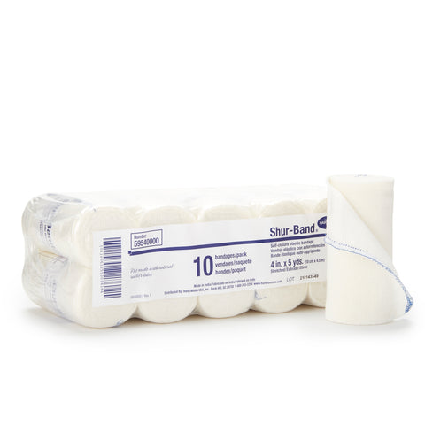 Elastic Bandage Shur-Band® LF Standard Compression Single Hook and Loop Closure Natural NonSterile