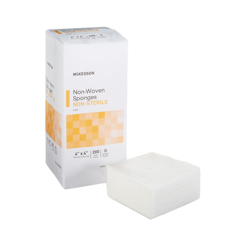 Nonwoven Spong Polyester / Rayon 4-Ply Square NonSterile