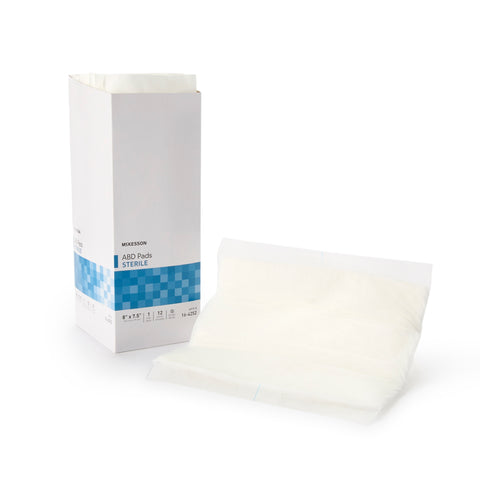 Abdominal Pad Nonwoven Cellulose Rectangle Sterile