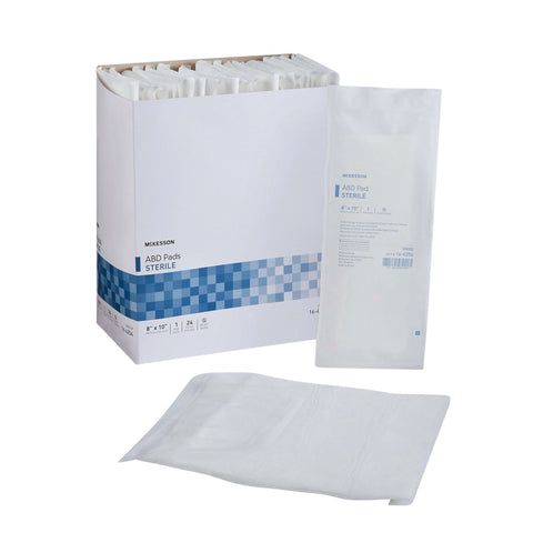 Abdominal Pad Nonwoven Cellulose Rectangle Sterile