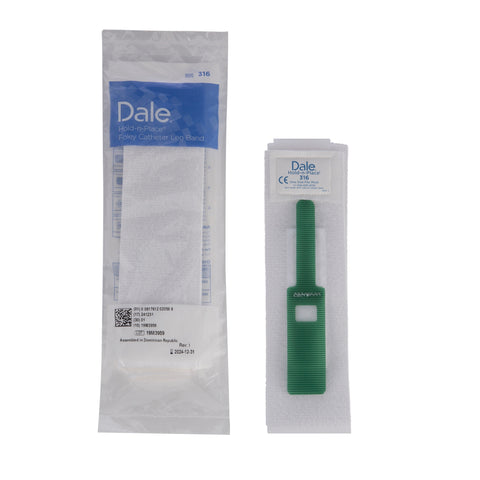 Dale Medical Foley Catheter Holder Hold-N-Place™ 2 Inch Wide, Exclusive Stretch Material, Hook and Loop Fastener #316