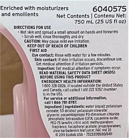 Soap Endure™ 50 Liquid 750 mL Dispenser Refill Bottle Sweet Scent