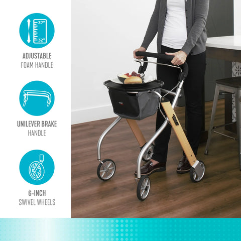 Trust Care Let's Go Indoor Rollator #4500-BE, 1 EACH