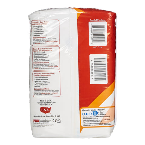 Incontinence Brief Tranquility® ATN Adult Medium Unisex Disposable Heavy Absorbency #2185