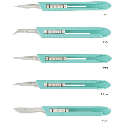 Safety Scalpel Miltex® No. 15 Stainless Steel / Plastic Classic Grip Handle Sterile Disposable #4-515