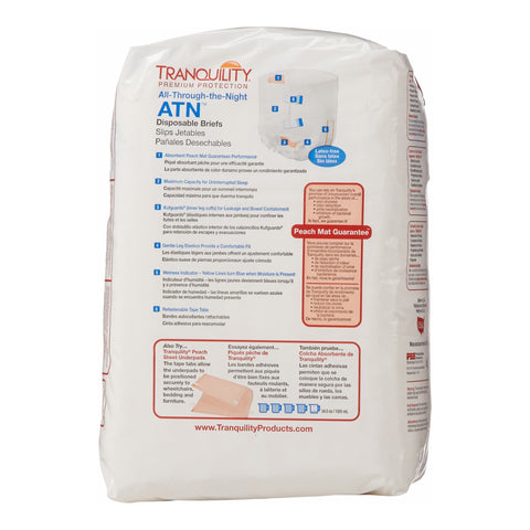 Incontinence Brief Tranquility® ATN Adult Small Unisex Disposable Heavy Absorbency #2184