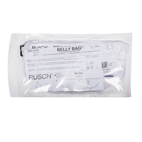 Teleflex Urinary Drain Bag Belly Bag® Anti-Reflux Valve Sterile 1,000 mL Vinyl #B1000