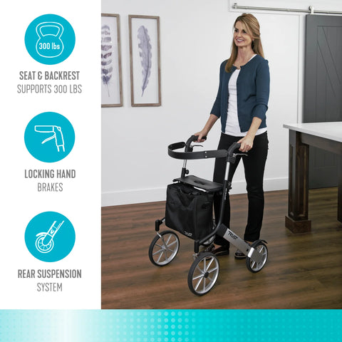 Trust Care Let's Go Out Rollator #4600-BG, 1 EACH