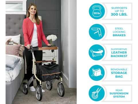 Trust Care Let's Go Out Rollator #4600-BG, 1 EACH
