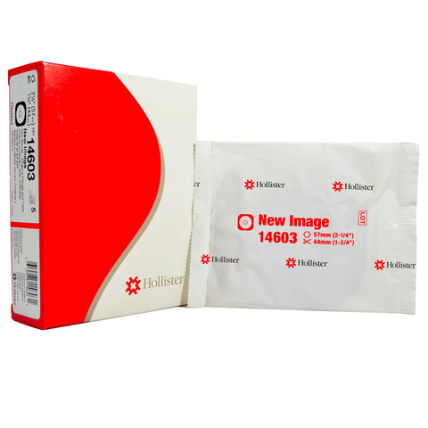 Hollister Ostomy Barrier New Image™ Flextend™ Trim to Fit 14603, Extended Wear Adhesive Tape 57 mm Flange Red Code System Hydrocolloid Up to 1-3/4 Inch Opening