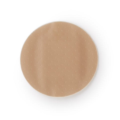 Adhesive Spot Bandage McKesson Plastic Tan 1 Inch Diameter Sterile