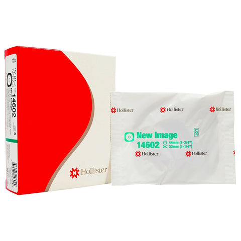 Hollister Ostomy Barrier New Image™ Flextend™ Trim to Fit 14602, Extended Wear Adhesive Tape 44 mm Flange Green Code System Hydrocolloid Up to 1-1/4 Inch Opening