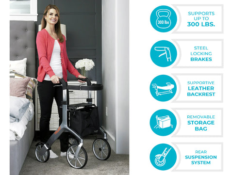 Trust Care Let's Fly Rollator #4700-BG