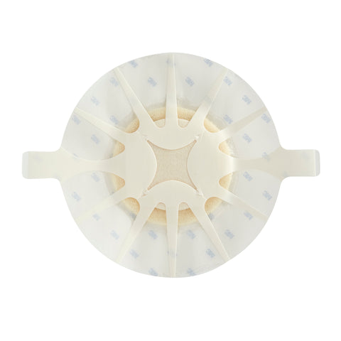 Solventum Corporation Foam Dressing 3M™ Tegaderm™ High Performance 5-1/2 X 5-1/2 Inch With Border Film Backing Acrylic Adhesive Heel Sterile #90619