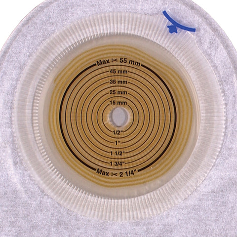 Coloplast Urostomy Pouch Assura® 12474 One-Piece System 10-3/4 Inch Length Flat, Trim to Fit 3/8 to 2-1/4 Inch Stoma Drainable