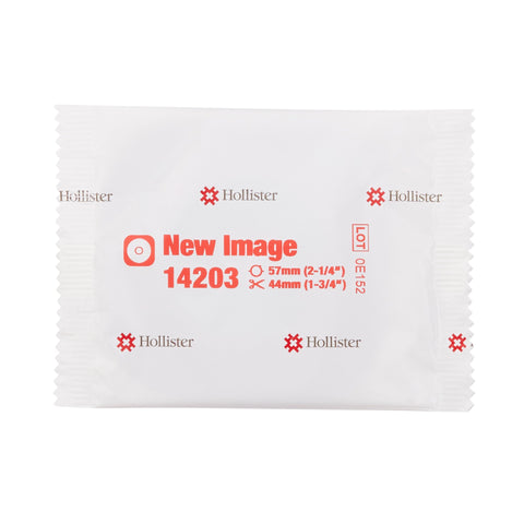 Hollister Ostomy Barrier New Image™ Flextend™ Trim to Fit 14203, Standard Wear Adhesive Tape 57 mm Flange Red Code System Hydrocolloid Up to 1-3/4 Inch Opening