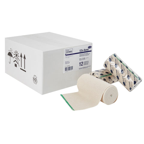 Elastic Bandage EZe-Band® LF Standard Compression Double Hook and Loop Closure Tan NonSterile