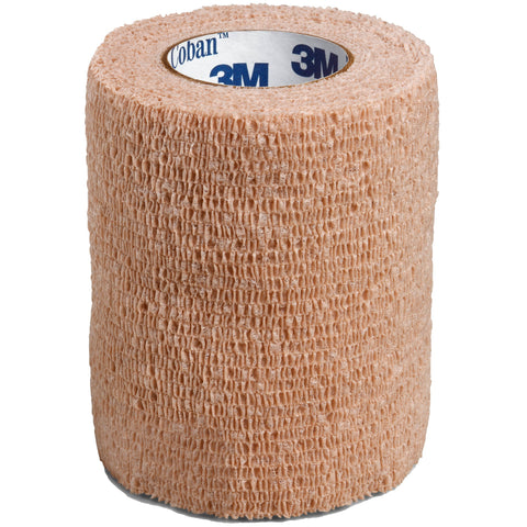 Cohesive Bandage 3M™ Coban™  Standard Compression Self-adherent Closure Tan NonSterile