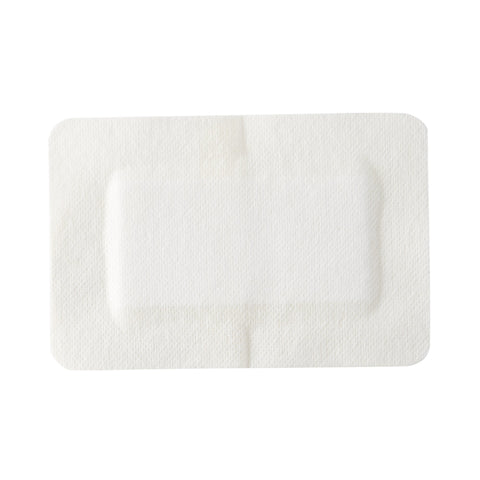 Adhesive Dressing Polypropylene / Rayon Rectangle White Sterile