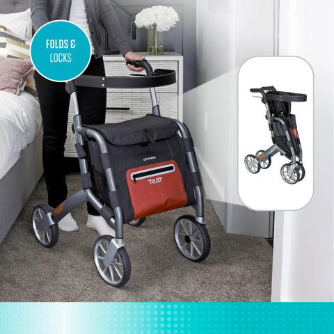 Trust Care Let's Shop Rollator #4900-BL, 1 EACH