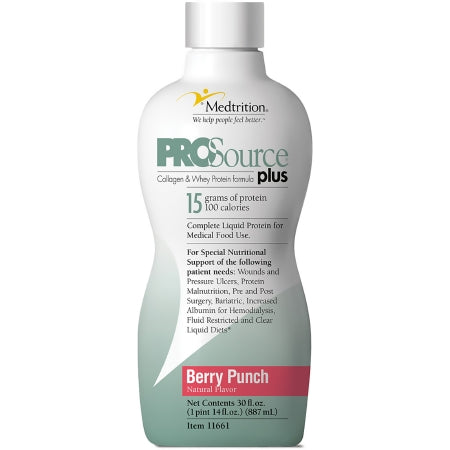 Oral Supplement ProSource® Plus Berry Punch Flavor Liquid 30 oz. Bottl ...