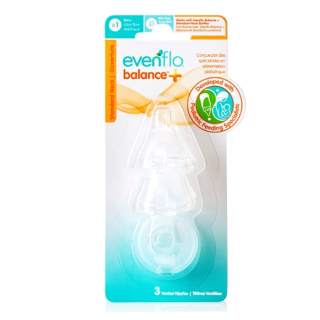 Nipple Evenflo Feeding Balance + Standard Neck Slow Flow Tip Ages 0 Months and Up