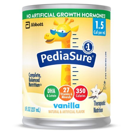 Pediatric Oral Supplement PediaSure® 1.5 Cal Vanilla Flavor 8 oz. Can Liquid Calories