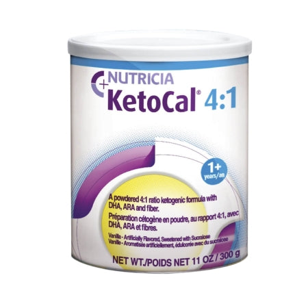 Oral Supplement KetoCal® 4:1 Vanilla Flavor Powder 300 Gram Can