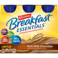 Oral Supplement Carnation Breakfast Essentials® Rich Milk Chocolate Flavor Liquid 8 oz. Bottle